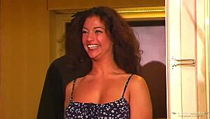 The brunette enjoys tender oral before her twat gets pounded in a sensual group orgy.