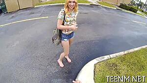 Lucy Tyler gives a skillful blowjob for cash, so hot! 😏💦