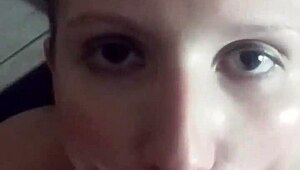 Lena Starr's eye cum blast