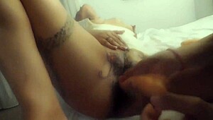 perla has fun with her trans friend, giving blowjob and anal while husband watches the cumshot.