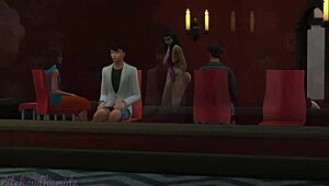 The Sims 4 Strip Club Gameplay Part 3: Teen Dancer Teases with Handjob and Creampie in Night Club Fun
