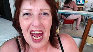 Puterea de sucțiune a gigantei Kizzy! Roșcata Dawnskye îl suge până la picioare 😲