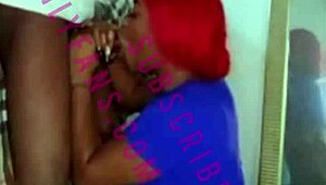 Stepsister Sucks 11-Inch Black Monster Cock Deeply