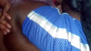 Big black ass bounces on massive cock