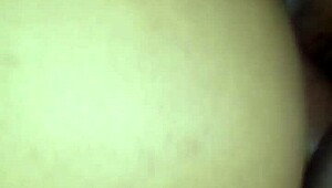 Black beauty gets a creampie surprise