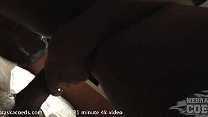 private pov vacation with a skinny blonde. she gives blowjob and loves swallowing cum