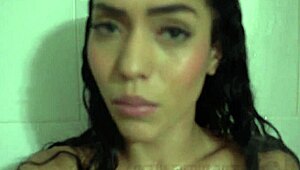 Carmella Santos Teases in Wet POV Shower Bathing with Stepsister Sucking