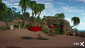 I explore the pool in Treasure of Nadia episodes 1 through 9