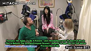 ألكسندرا وو تئن بصوت عال مع أورغازمات هيتاشي في السرير قبل المغادرة على هيتاشي هويز.كوم