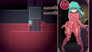 魔導士かなでがふたなりダンジョンでちっちゃい18+ふたなりチンポ扱き