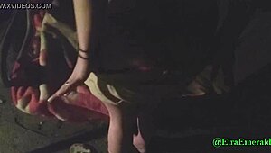 we were fucking outdoors in pov when we got caught deepthroating and blowing, couldn't stop the homemade teen blowjob action