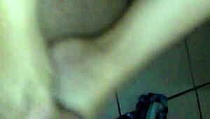 she gives a footjob until he cums on her pussy