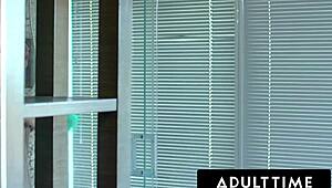 Wow, MILF voyeur Alexis Fawx lures teen Carter Cruise into wild lesbian scissoring! Their face sitting and tribbing are unreal.