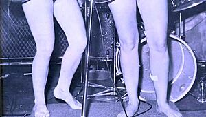 A collection of vintage babes with hairy pussies and natural tits