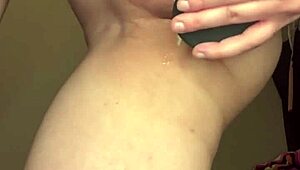 kai explores solo with a dildo in wet conditions