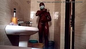 Shower fun with sweet kuzy 😘