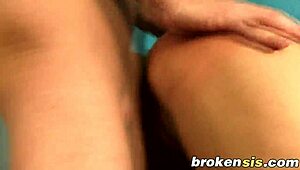 brokensis and andrea sultisz in bizarre pantyhose wrestling match