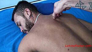 Amateur gay man shows off his g spot in public
