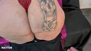 Wow, that BBW's natural tits are incredible! She bent over for doggystyle with Lukas.