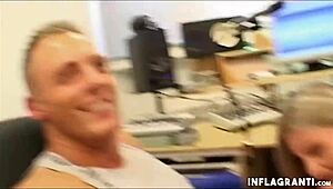 petite babe with small tits sucking cock and getting facial. so hot