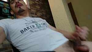 Partying Then Masturbating With Big Cock