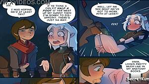 Young Virgin Elf Fucked Hard in Forest by Dragon Prince