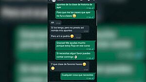 Whatsapp chat leads to wet pussy sex