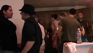 Slutty Coed Sucks Cock at Wild Frat Party