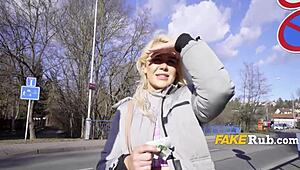 European couple enjoys public fucking and doggy style