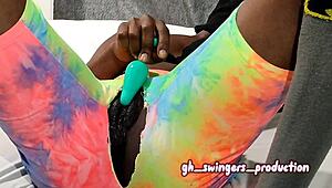 I caught my girlfriend with her toy and joined in.