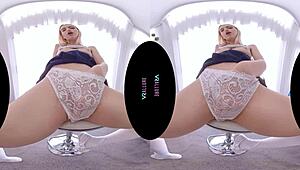 Vrallure chloe pops your cherry with solo masturbation