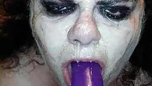 ms tl deepthroats dildo with gagging 😩