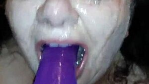 ms tl deepthroats dildo with gagging 😩