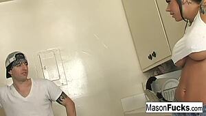 Mason, is that hardcore kitchen fuck with your boyfriend turning you on?