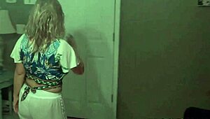 Busty blonde sluts chatting about sucking dicks at swinger party