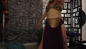 steffi princess does a hot pussy dance as a hotwife. it's halloween and she's in costume.