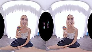 Vrallure chloe pops your cherry with solo masturbation