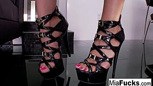 She says, Worship my hot feet and fuck them hard.