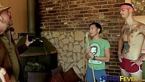 Does tall skinny Ari Nucci breed Asian David Ace in anal?