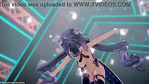 Anime Princess Karyl in R18-MMD Hentai Drive Action Scene