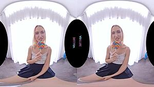 Vrallure chloe pops your cherry with solo masturbation