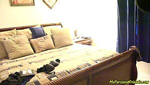 He will never mind her again as she rides him hard for a creampie orgasm