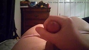 Euro skank in interracial blowbang, face sprayed with cum from monster cocks.