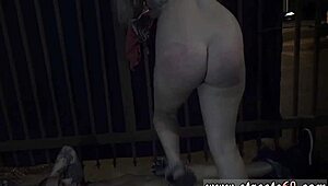 I gived her a fast rough orgasm in bondage