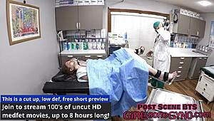 Tímida Mira Monroe vira cobaia para exame grátis. Doutor Tampa a leva ao orgasmo.