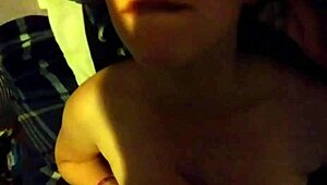 In a casual german home, a big-titted stepdaughter gets fucked and sucked, leading to masturbation and a cumshot on her natural tits.