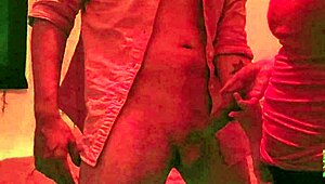 Babysitter handles big cock intensely