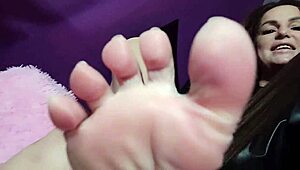 she dominates you with toys while you lick her feet