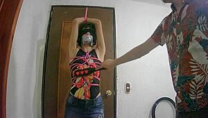 Why is this tied otaku slut getting spanked and fucked?