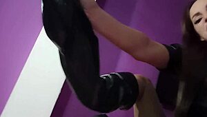 she dominates you with toys while you lick her feet